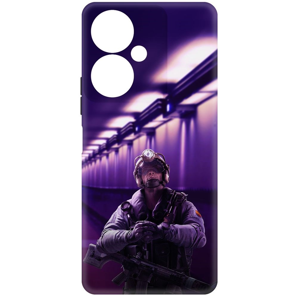 

Чехол-накладка Krutoff Soft Case Cтандофф 2 (Standoff 2) - Неон для Vivo Y27 4G черный