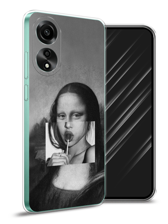 

Чехол Awog на Oppo A78 4G "Mona Lisa sucking lollipop", Серый, 2514750-1