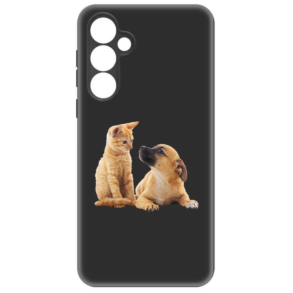 Чехол-накладка Krutoff Soft Case Лучшие друзья для Samsung Galaxy S23 FE черный