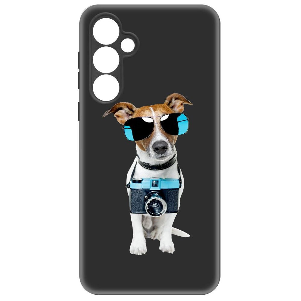 

Чехол-накладка Krutoff Soft Case Пес-турист для Samsung Galaxy S23 FE черный
