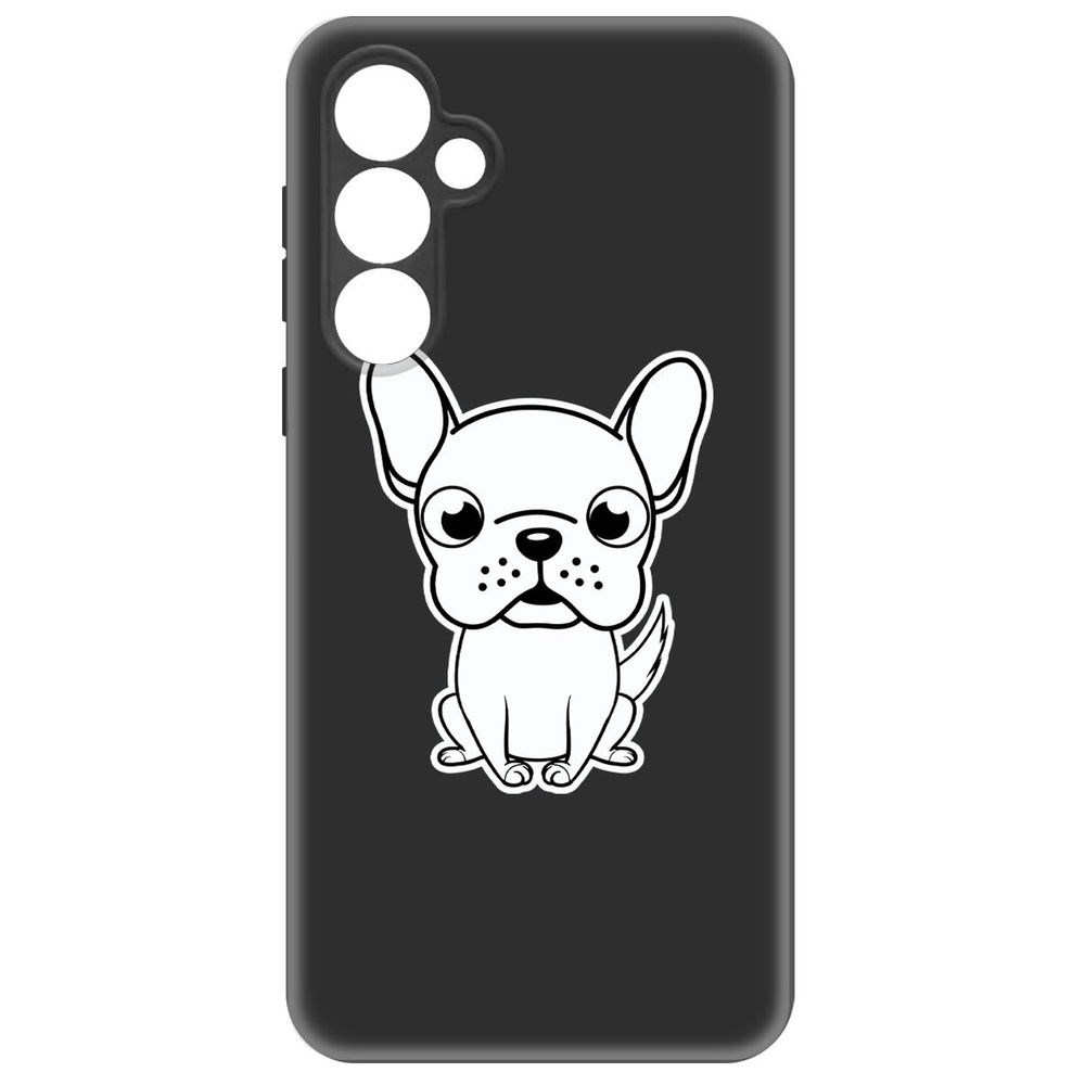 

Чехол-накладка Krutoff Soft Case Черно-белый щенок для Samsung Galaxy S23 FE черный