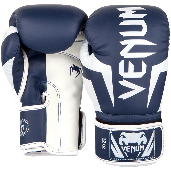 

Перчатки Venum Elite Navy Blue/White (12 oz), Синий;белый