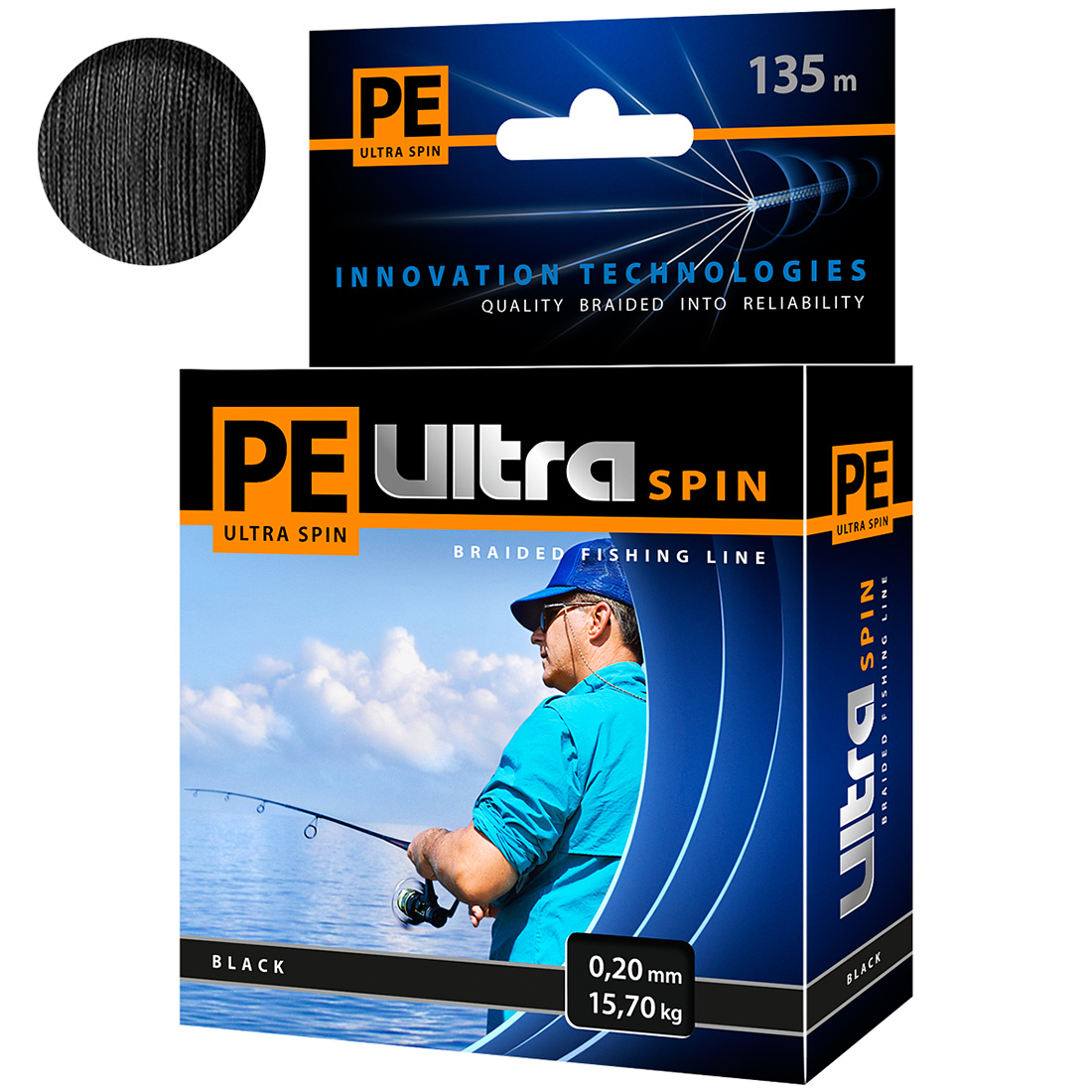 

Плетеный Шнур Для Рыбалки Aqua Pe Ultra Spin Black 0,20mm 135m, Черный, PE ULTRA SPIN