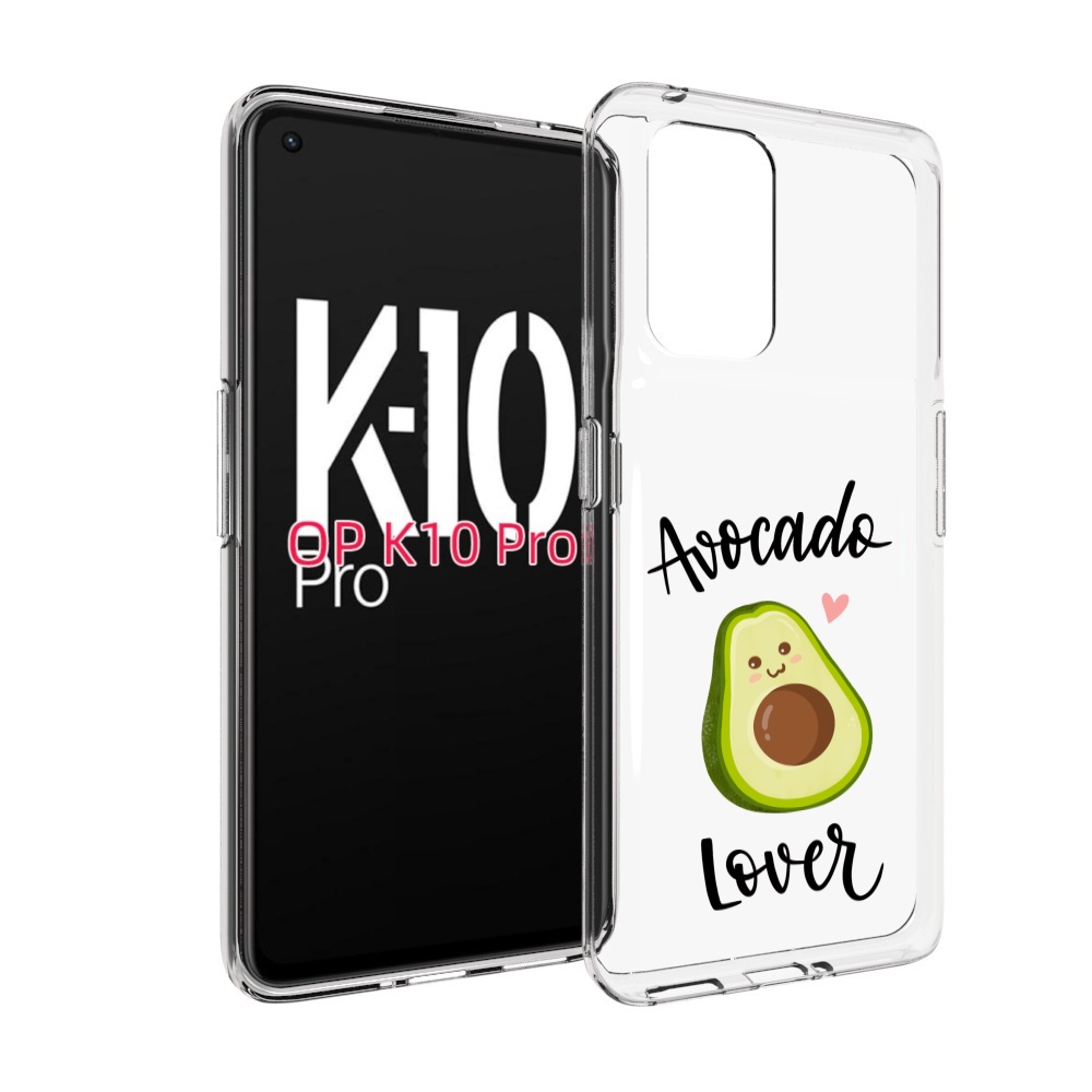 

Чехол MyPads Авокадо-любовь для OPPO K10 Pro, Прозрачный, Tocco