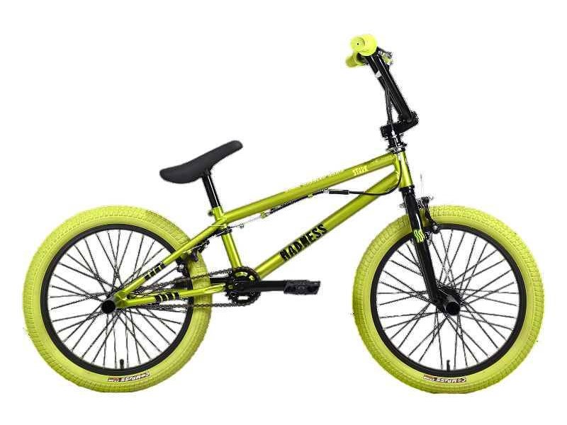 

Велосипед STARK Madness BMX 3 зеленый металлик/черный, зеленый/хаки HQ-0014374, Зеленый;черный, Madness BMX 3