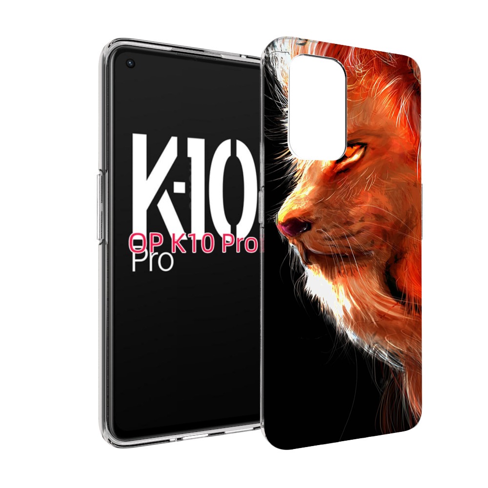 

Чехол MyPads Арт-рисунок-льва мужской для OPPO K10 Pro, Прозрачный, Tocco