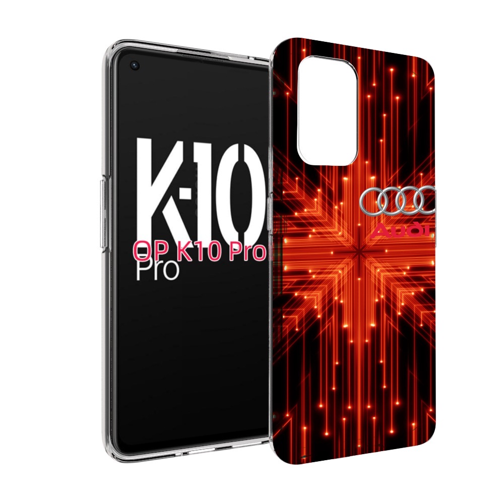 

Чехол MyPads Ауди-на-неоновом-фоне для OPPO K10 Pro, Прозрачный, Tocco
