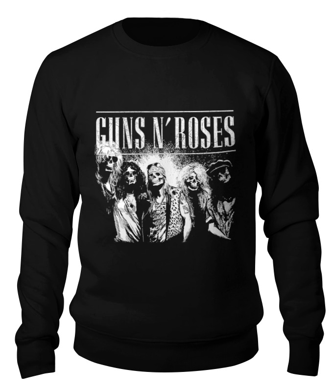 

Свитшот унисекс Printio Guns n' roses черный M, Guns n' roses