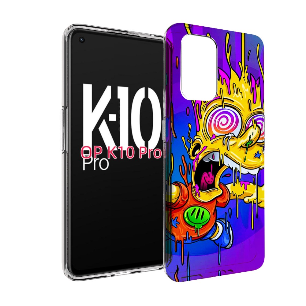 

Чехол MyPads Барт-арт-стрит для OPPO K10 Pro, Прозрачный, Tocco