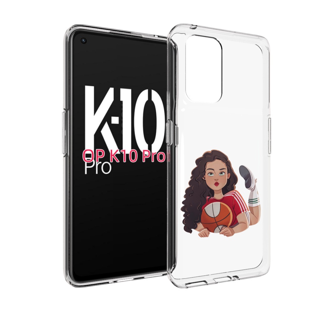 

Чехол MyPads Баскетболитска-в-гольфах женский для OPPO K10 Pro, Прозрачный, Tocco