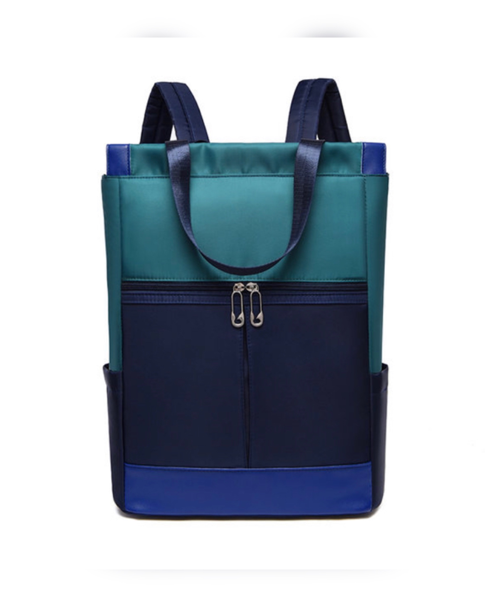 Сумка-рюкзак женская EL_02 изумрудная TESORO. Цвет: зеленый; синий