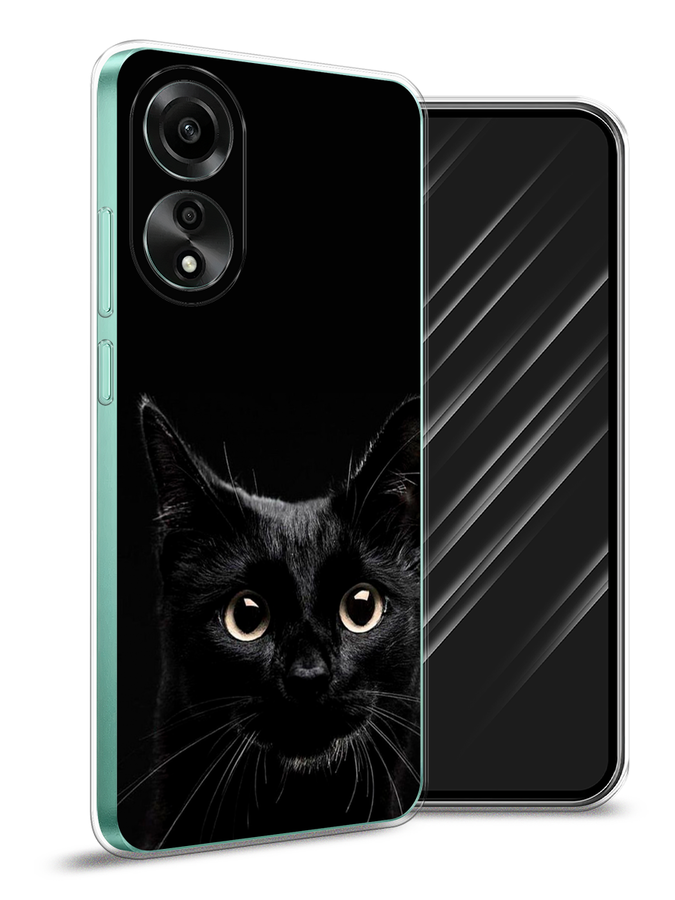 

Чехол Awog на Oppo A78 4G "Добрый кот", Черный, 2514750-1