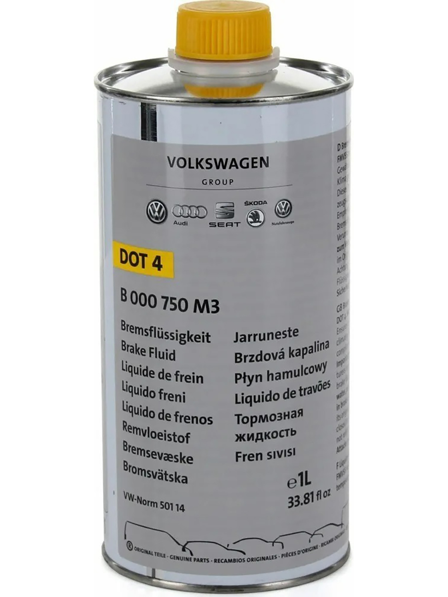 Жидкость Тормозная 1л - Brake Fluid Dot-4 VAG арт. B000750M3