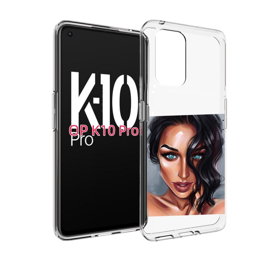 

Чехол MyPads Брюнетка для OPPO K10 Pro, Прозрачный, Tocco