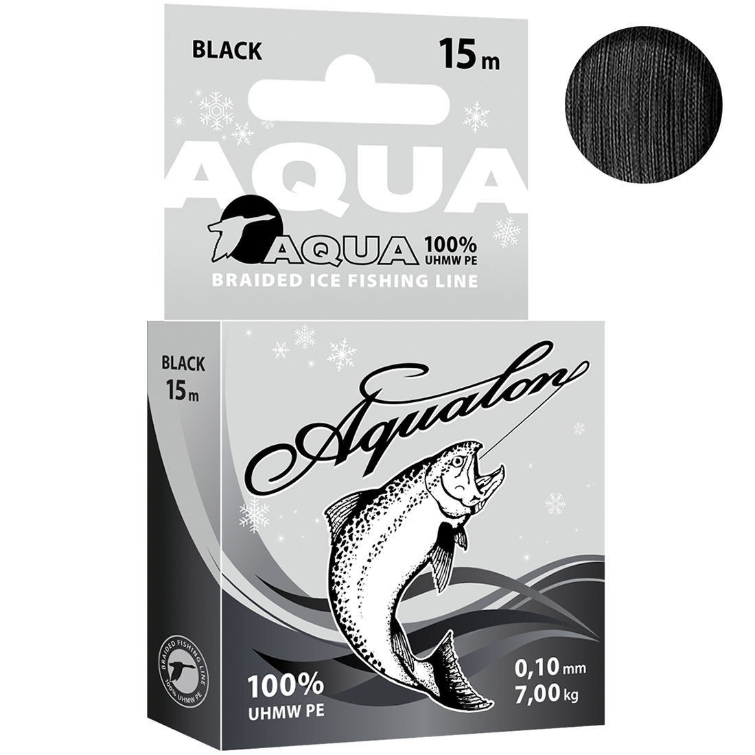 

Плетеный Шнур Для Рыбалки Aqua Aqualon Black Зимний 0,10mm 15m, Черный, Aqualon