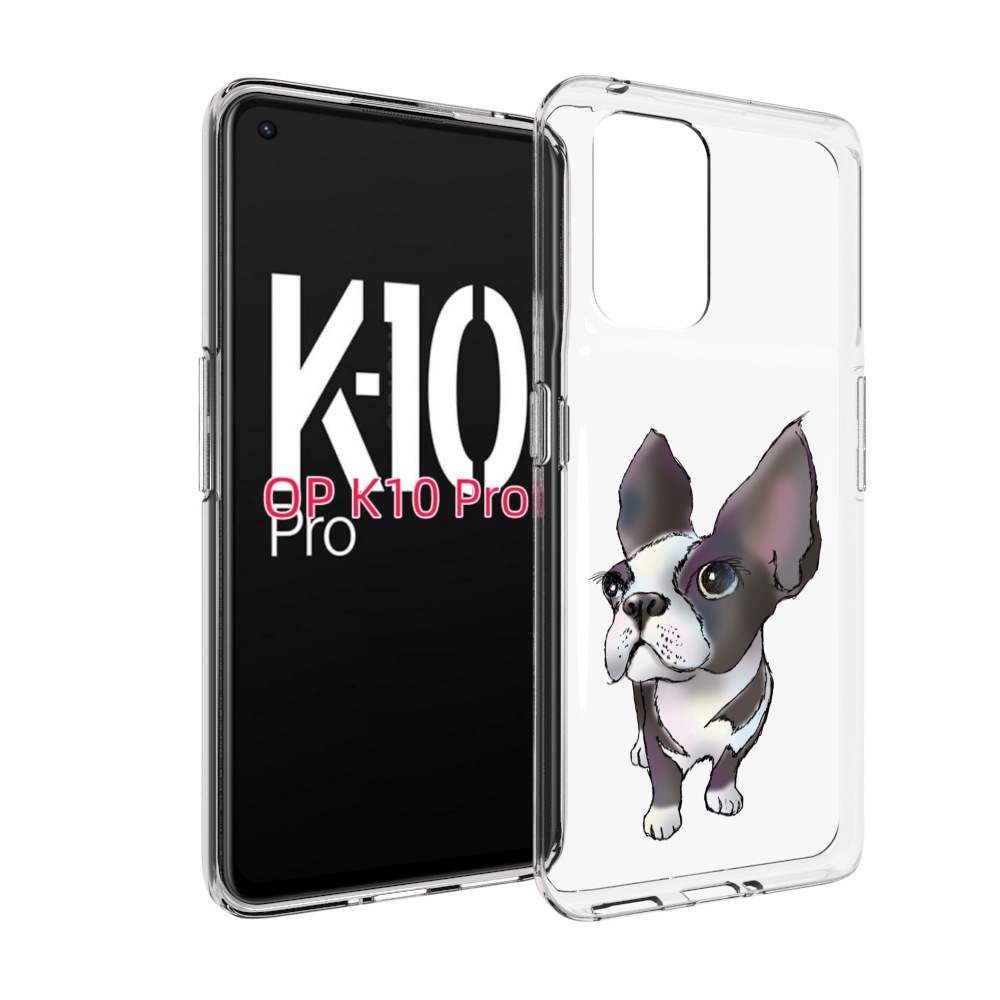 

Чехол MyPads Бульдожка для OPPO K10 Pro, Прозрачный, Tocco