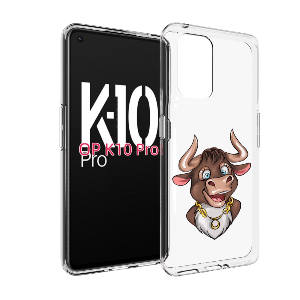 

Чехол MyPads Бычок для OPPO K10 Pro, Прозрачный, Tocco