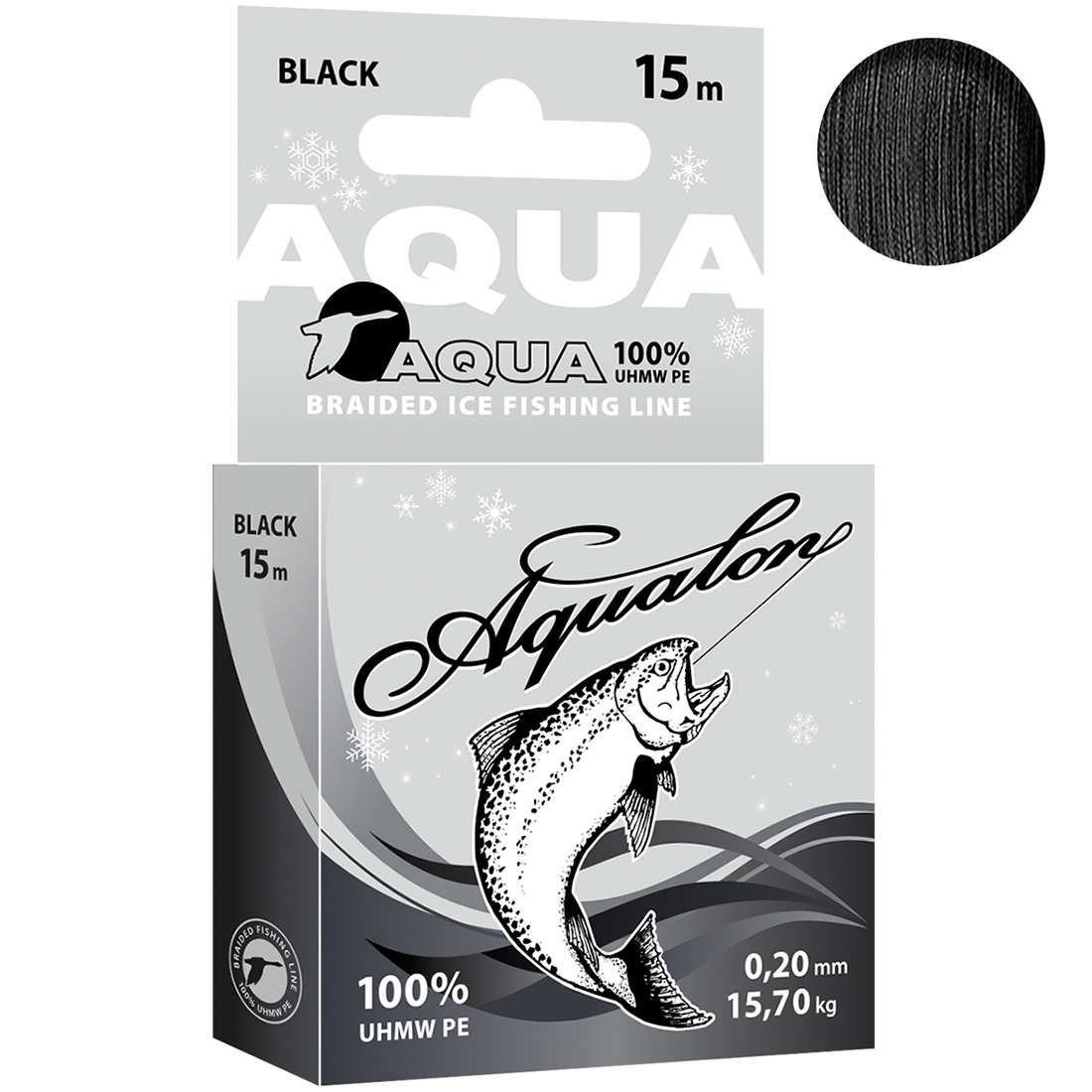 

Плетеный Шнур Для Рыбалки Aqua Aqualon Black Зимний 0,20mm 15m, Черный, Aqualon