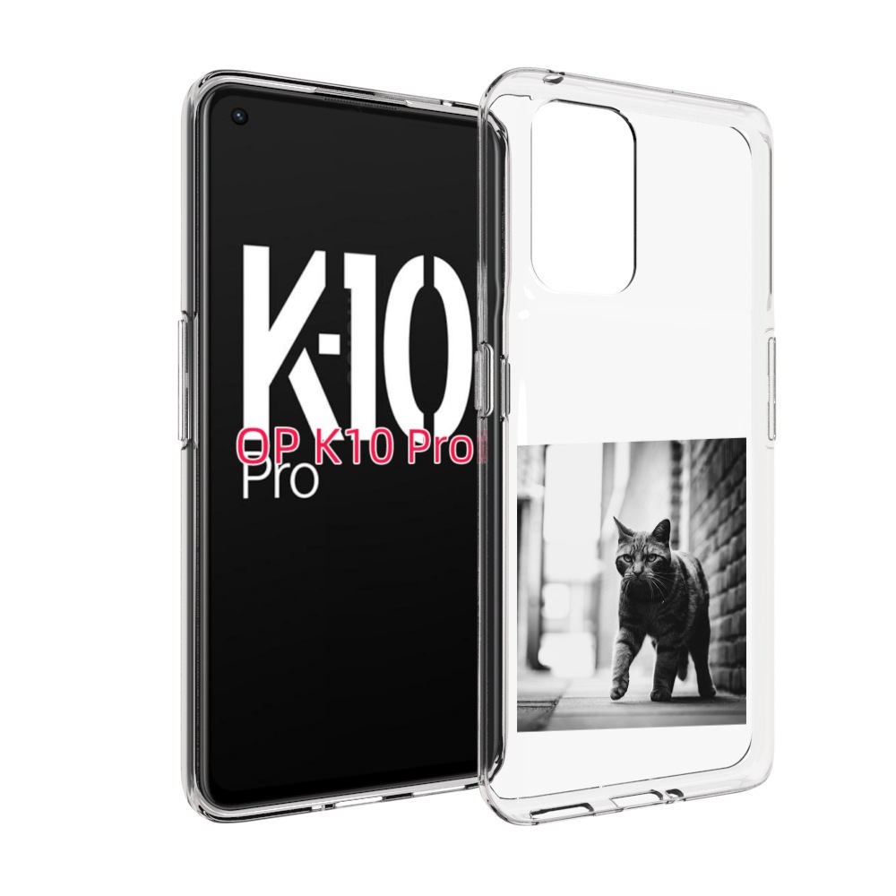 

Чехол MyPads Важный-кот для OPPO K10 Pro, Прозрачный, Tocco