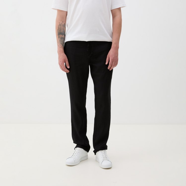 

Брюки мужские Maison David BLN927 черные L, Черный, BLN927