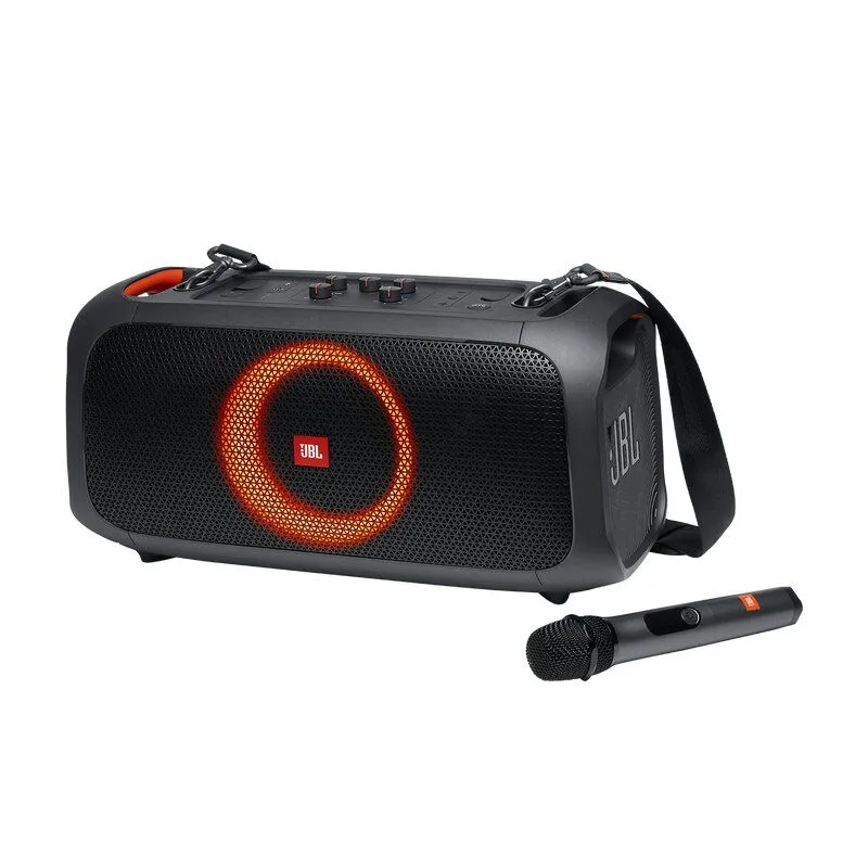 

Колонка беспроводная JBL Partybox On-the-go (портативная аудиосистема с микрофоном), Черный