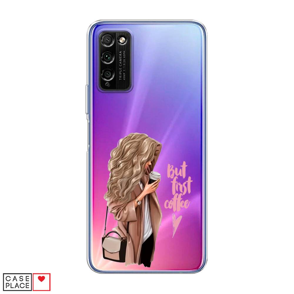 

Чехол Awog "Девушка с кофе" для Honor 30 Lite