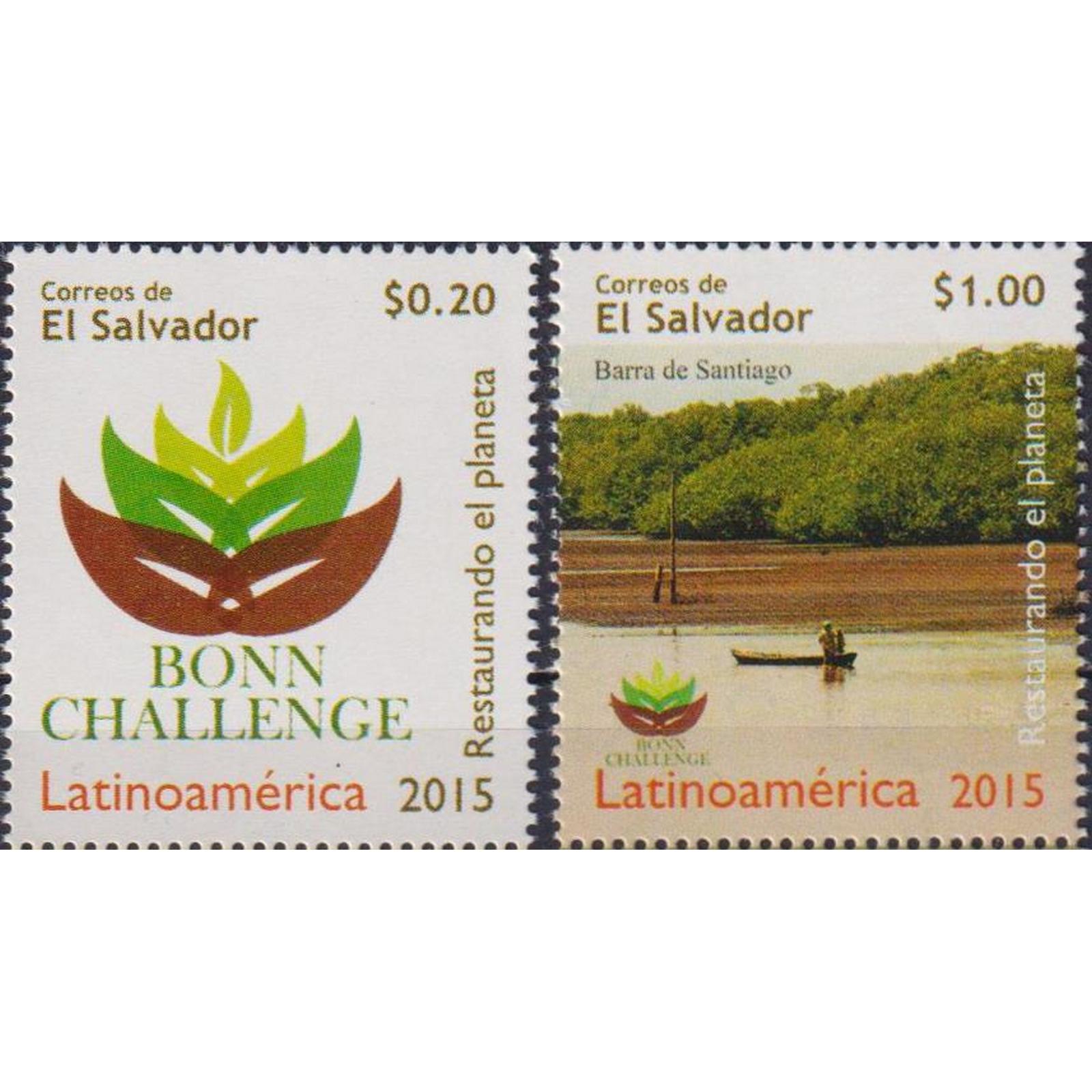 

Почтовые марки Сальвадор Боннский вызов - восстановление обезлесенных и деградированных