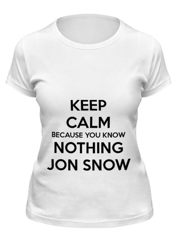 

Футболка женская Printio Jon snow белая XL, Jon snow