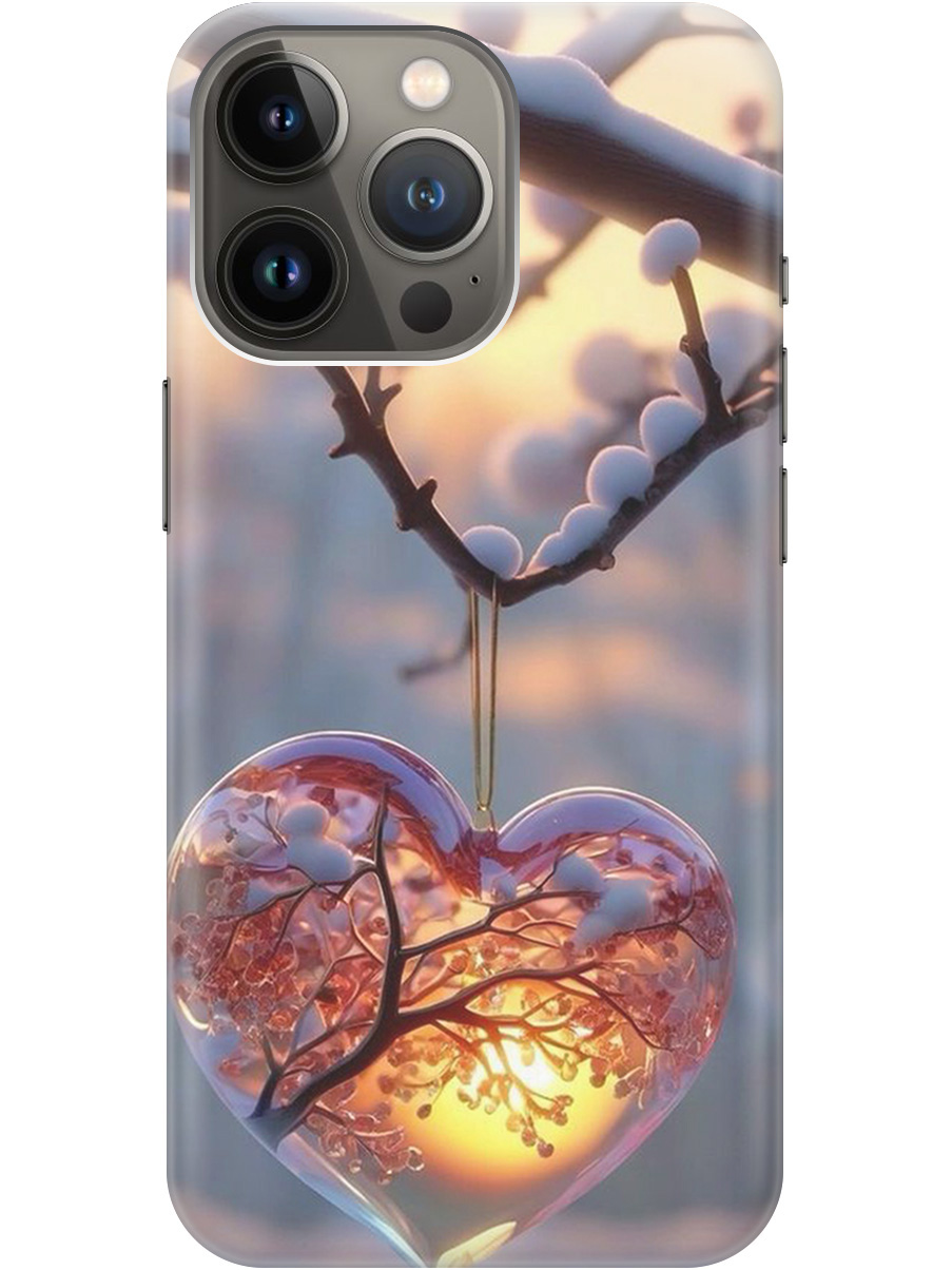 

Силиконовый чехол на Apple iPhone 14 Pro Max с принтом "Ледяное сердце", Прозрачный;белый;желтый;оранжевый, 745400891