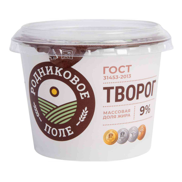 

Творог Родниковое поле 9% 200 г