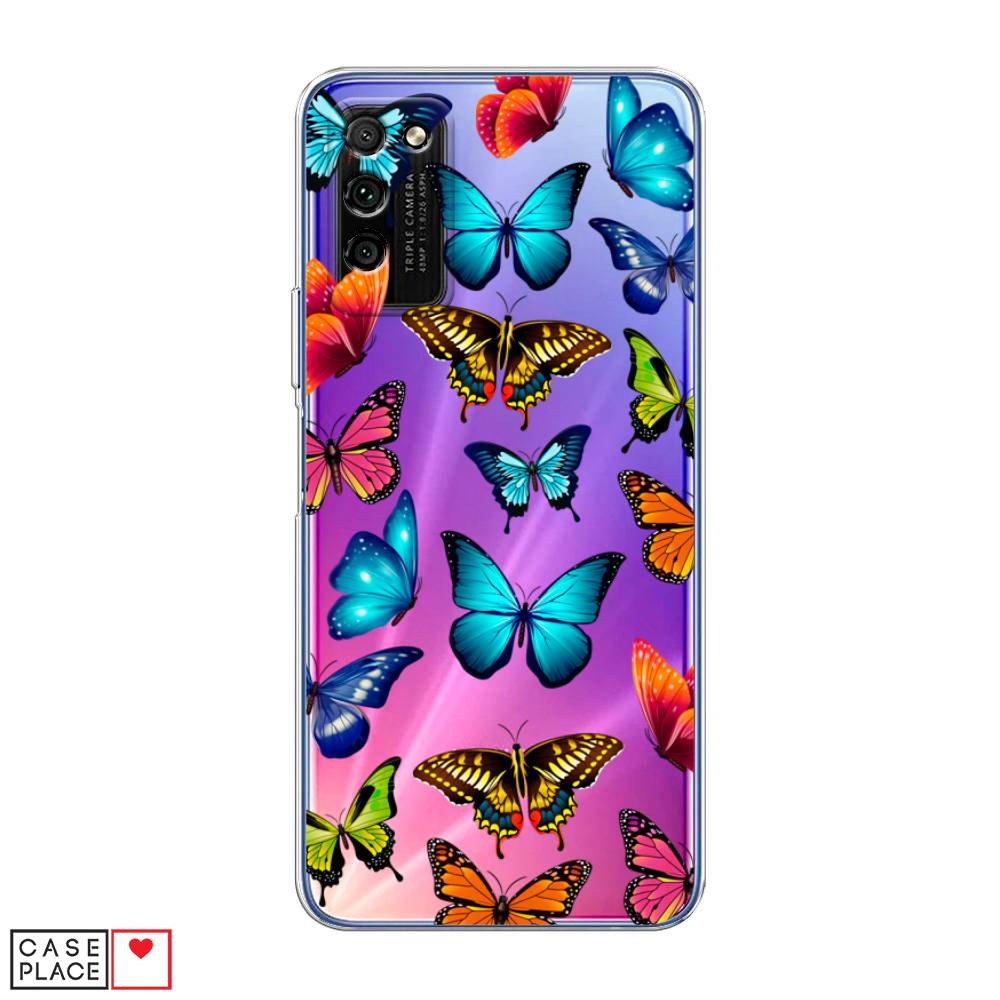 фото Чехол awog "разные бабочки" для honor 30 lite