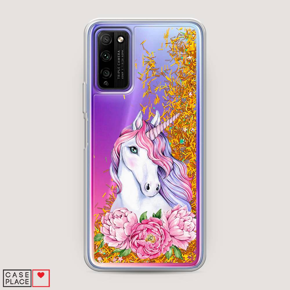 

Чехол Awog "Единорог с пионами" для Honor 30 Lite