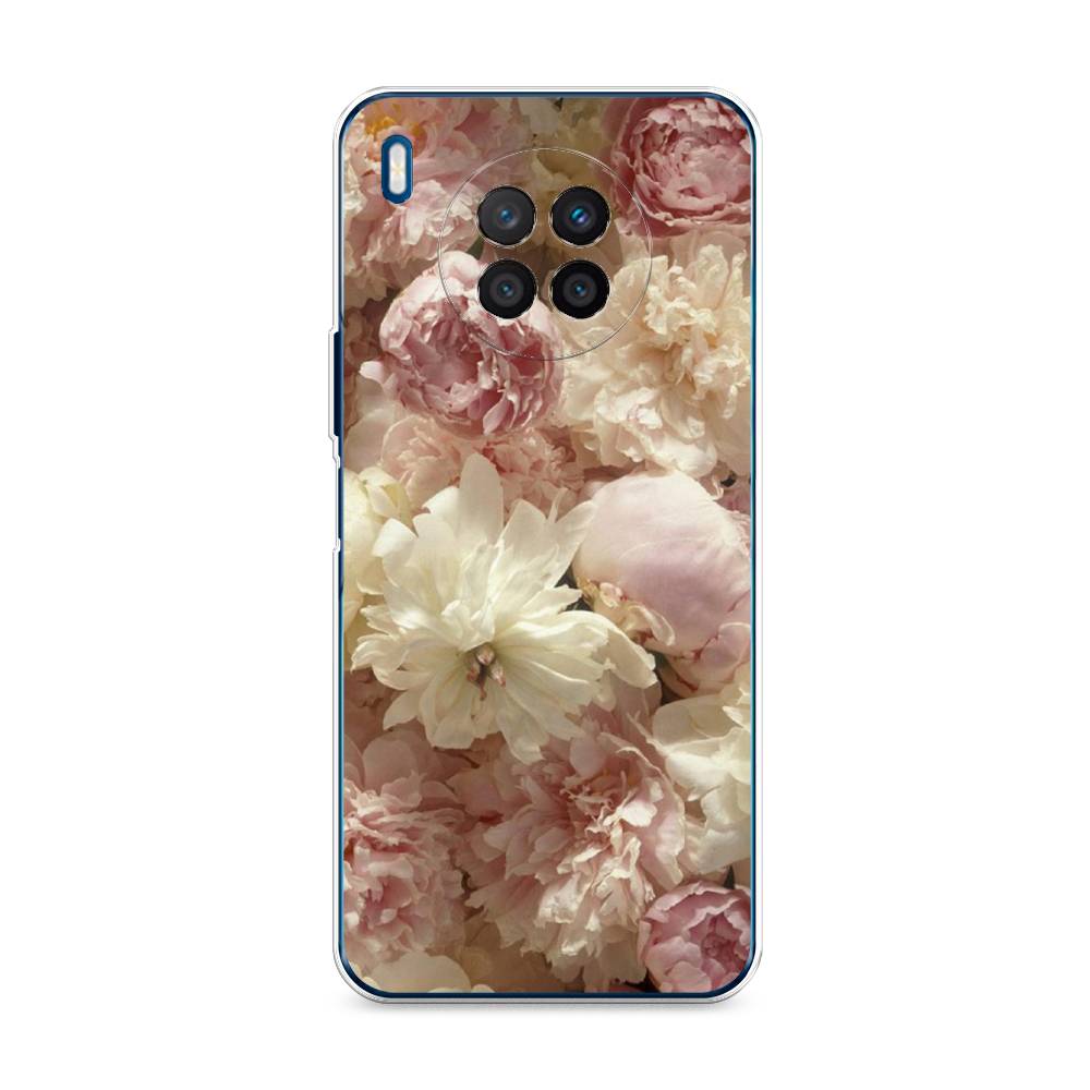 

Чехол Awog на Huawei Nova 8i "Пионы светлые", Разноцветный, 6106350-8