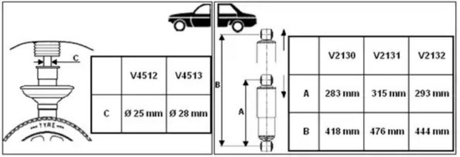 

V2131_Амортизатор Задний Газовый Citroen Jumper, Fiat Ducato, Peugeot Boxer 06>