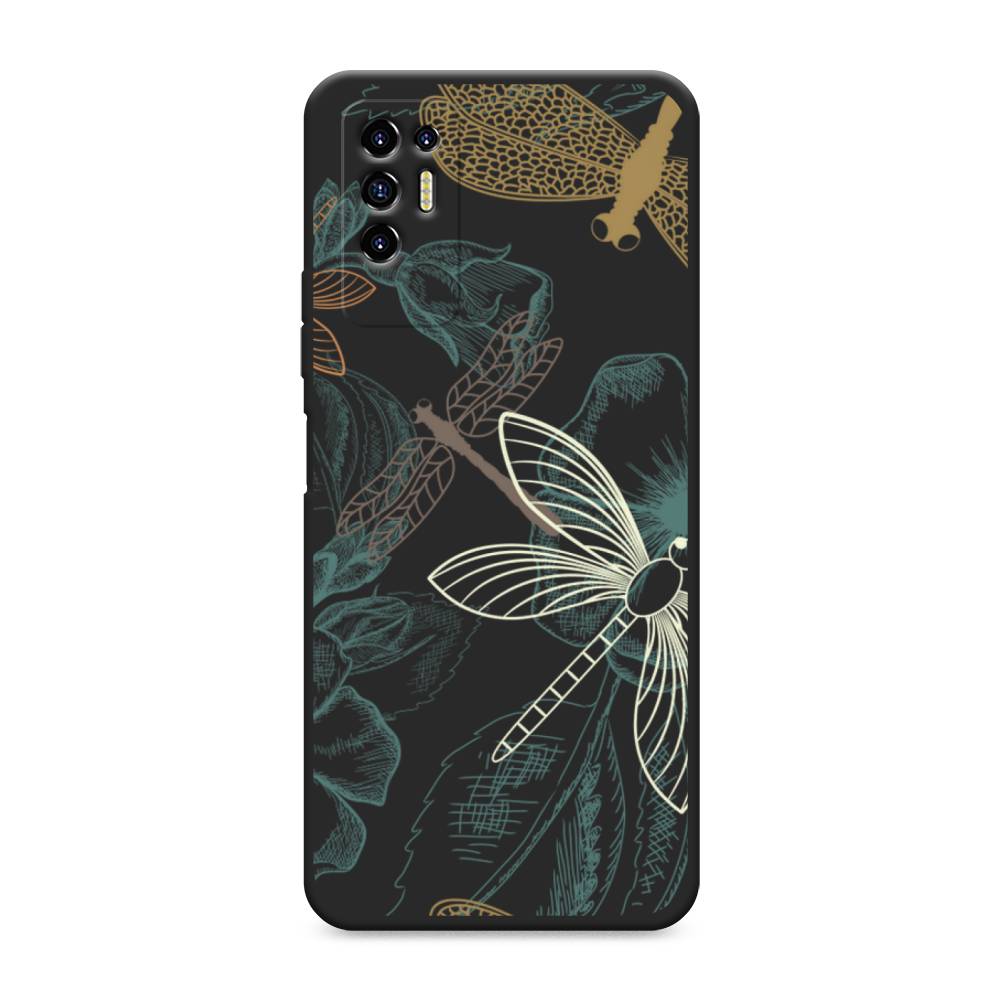 

Чехол Awog на Tecno Pova 2 "Тени стрекоз", Разноцветный, 300552-1