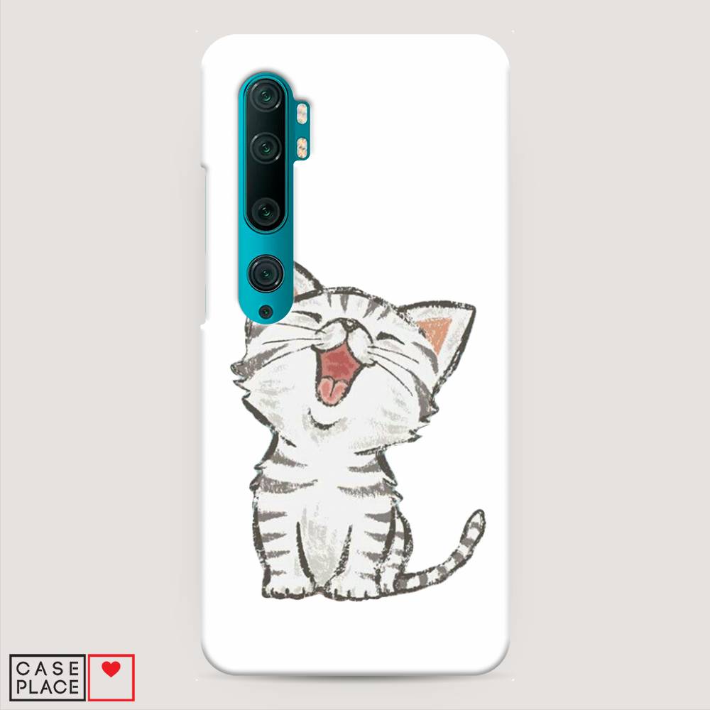 

Пластиковый чехол "Котенок рисованный" на Xiaomi Mi Note 10, 37320-1