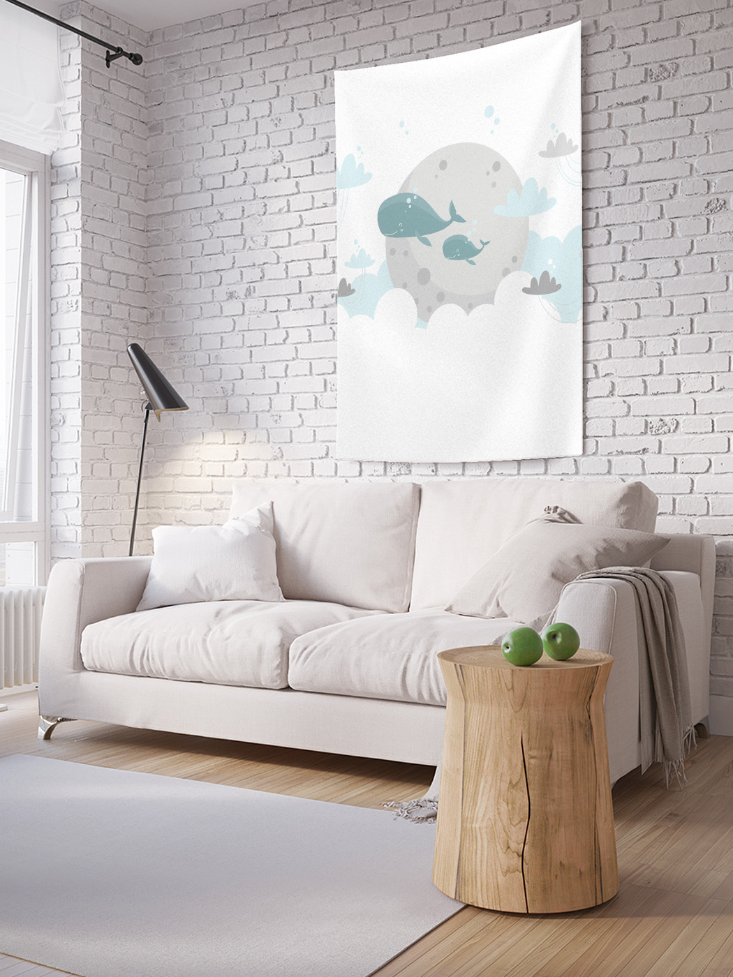 

Вертикальное фотопанно на стену JoyArty Семейство китов 150x200 см, Семейство китов