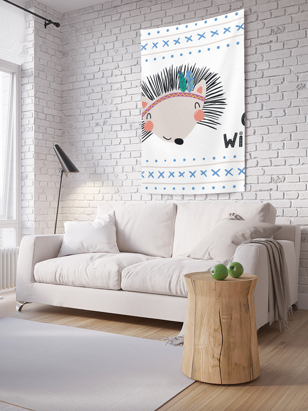 

Вертикальное фотопанно на стену JoyArty Дикий ёж 150x200 см, Дикий ёж