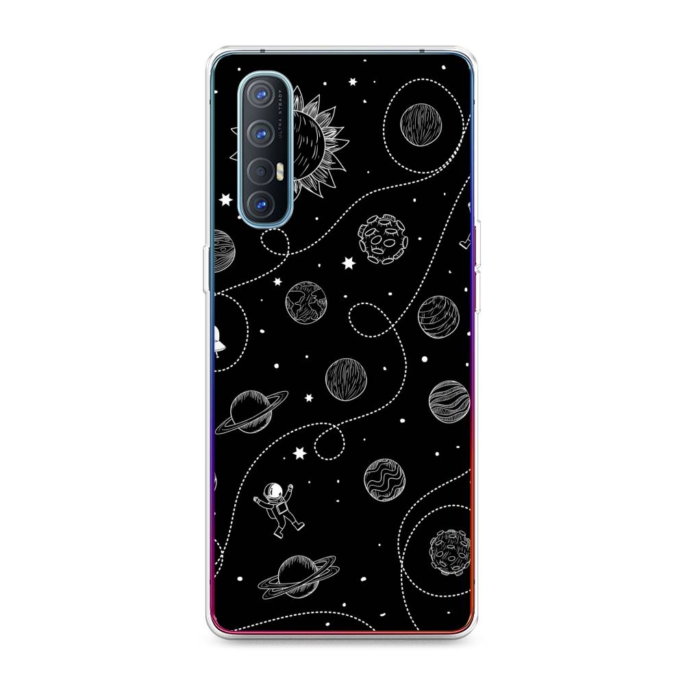 

Чехол Awog на Oppo Reno 3 Pro "В невесомости", Разноцветный, 252550-4