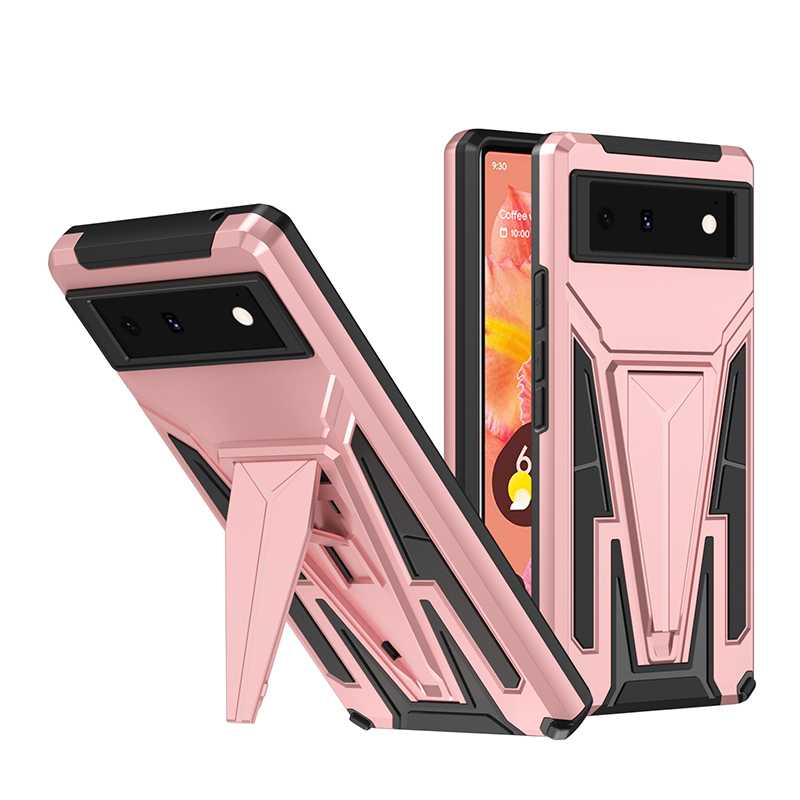 фото Чехол rack case для google pixel 6 (rose gold) black panther