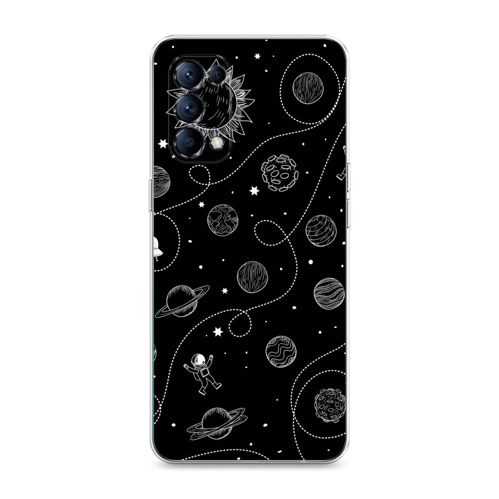 

Чехол Awog на Oppo Reno 5 "В невесомости", Разноцветный, 255250-4