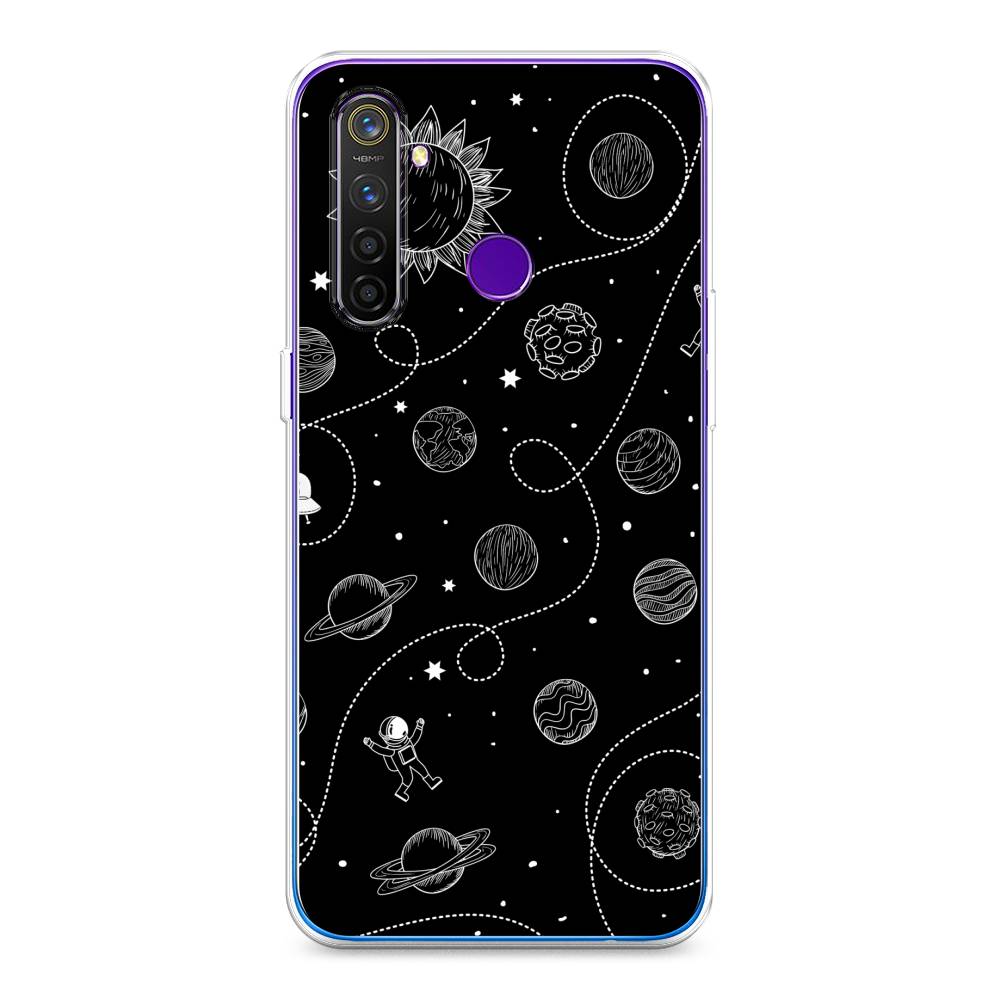 

Чехол Awog на Realme 5 Pro "В невесомости", Разноцветный, 251650-4