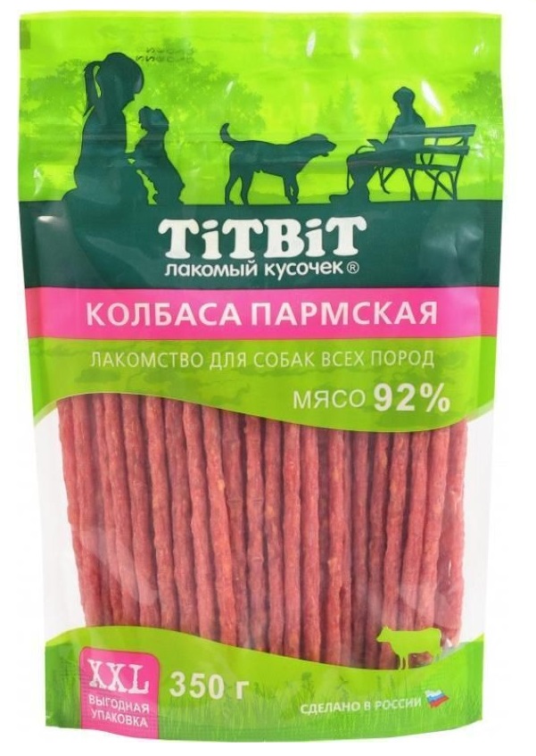 

Лакомство для собак Titbit колбаса Пармская, 350 г
