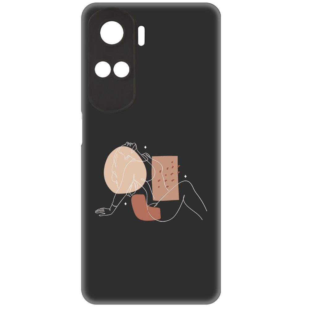 Чехол-накладка Krutoff Soft Case Чувственность для Honor X50i 600015232500 черный