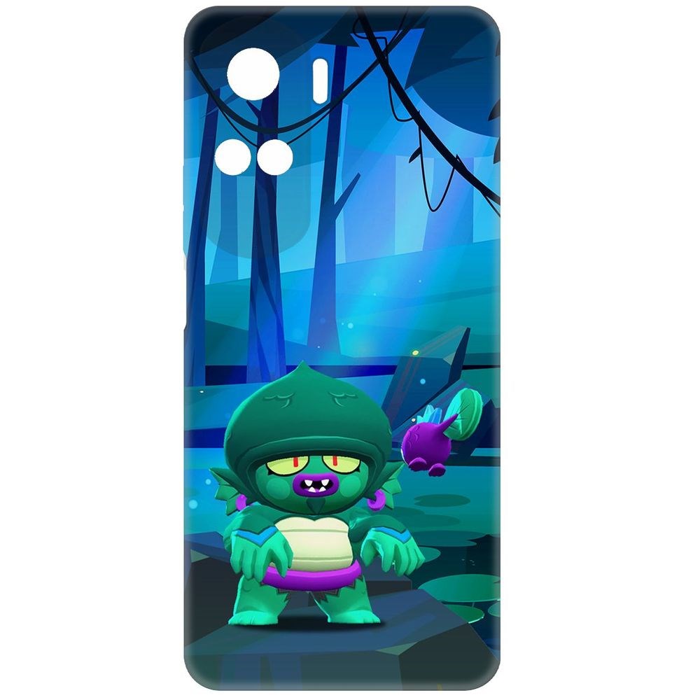 

Чехол-накладка Krutoff Soft Case Brawl Stars - Болотный Джин для Honor X50i черный