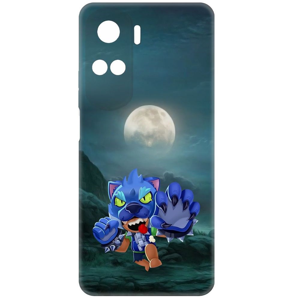 

Чехол-накладка Krutoff Soft Case Brawl Stars - Оборотень Леон для Honor X50i черный