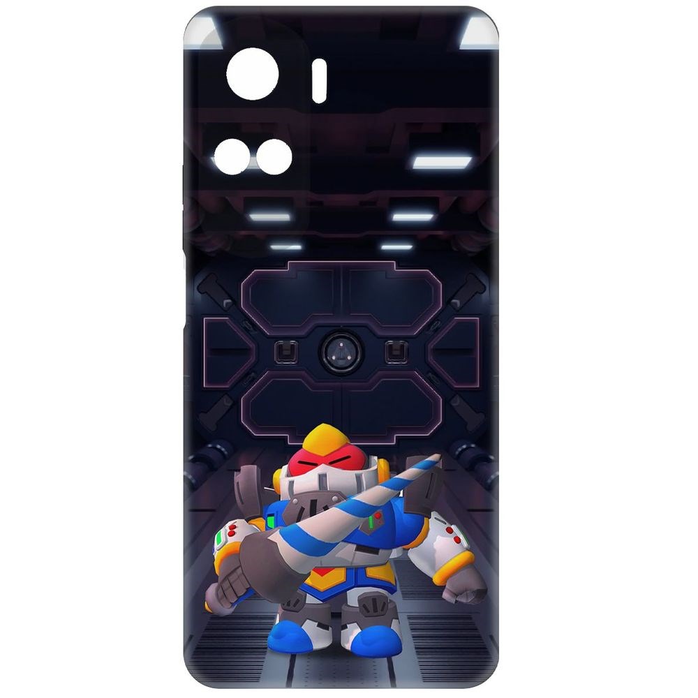 Чехол-накладка Krutoff Soft Case Brawl Stars - Паладин Вольт-Меха для Honor X50i 600015232508 черный