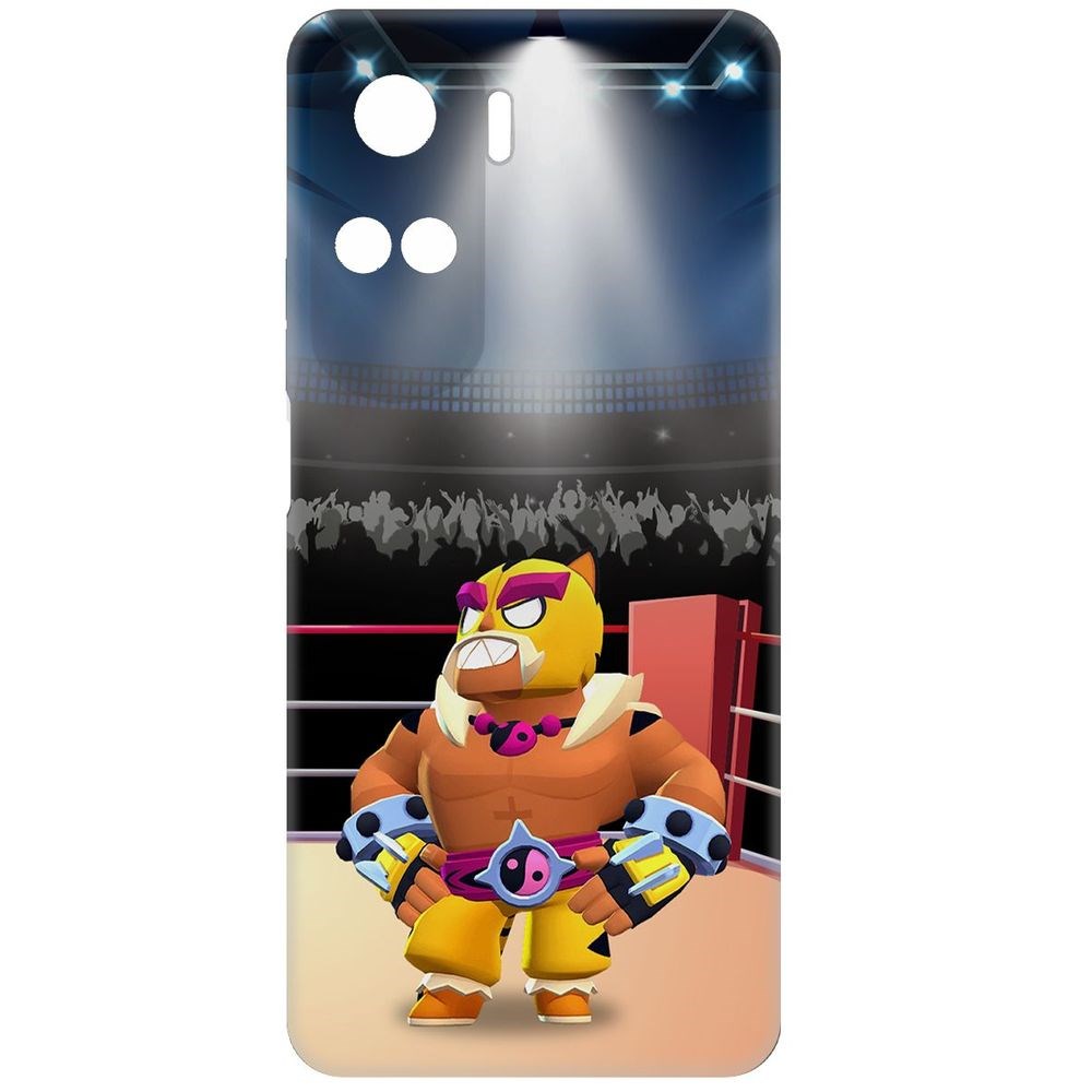 

Чехол-накладка Krutoff Soft Case Brawl Stars - Эль Тигро для Honor X50i черный