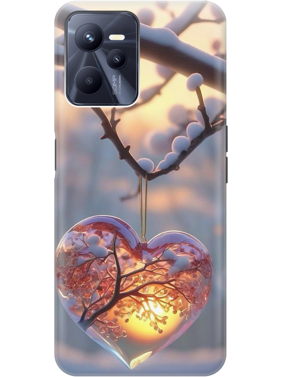 

Силиконовый чехол на Realme C35 с принтом "Ледяное сердце", Прозрачный;белый;желтый;оранжевый, 741744691