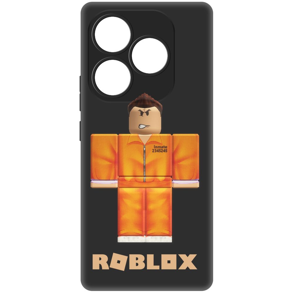 

Чехол-накладка Krutoff Soft Case Roblox-Заключенный для Itel S23+ черный